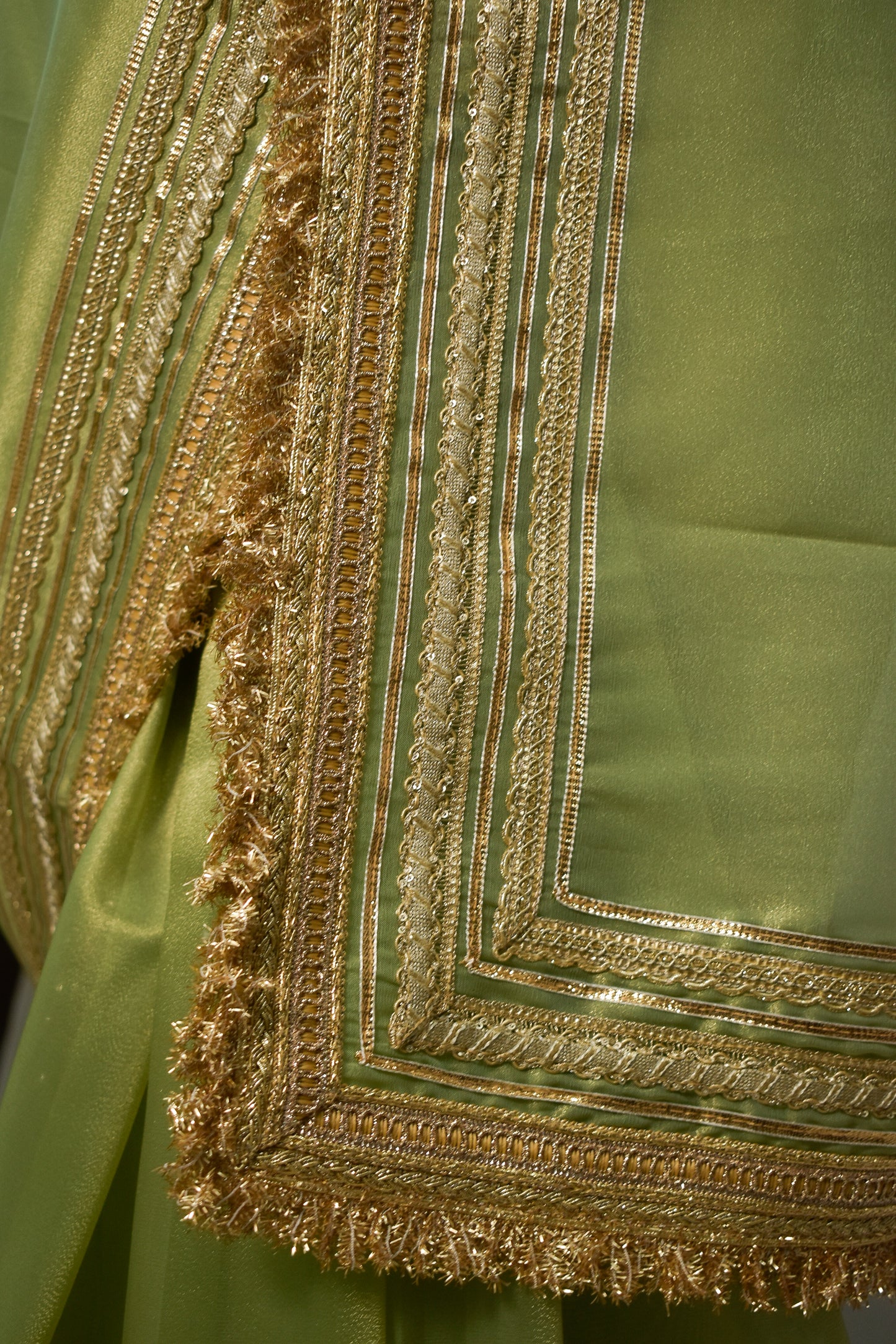 Swaragini Tissue Saree - Green Dual tone (Copy)